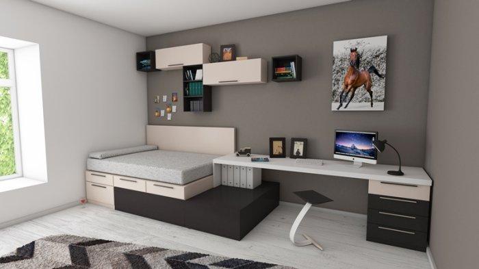 Kamar tidur minimalis.