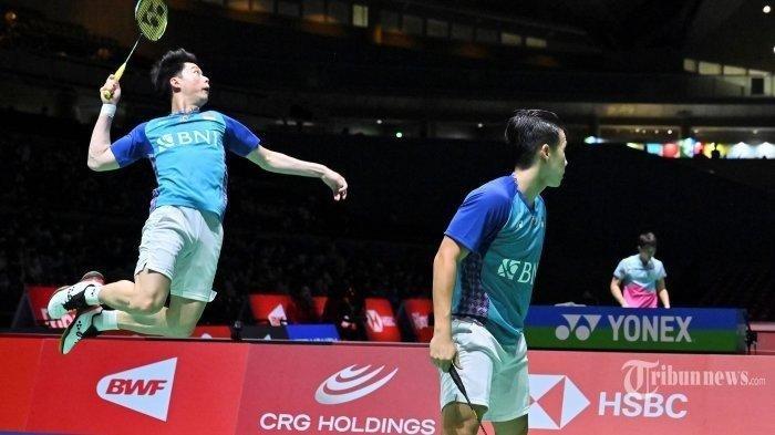 Hasil Denmark Open 2022 Babak 16 Besar. Marcus/Kevin Lolos ke Perempatfinal, Kalahkan Dunn/Hall 2 Set Langsung
