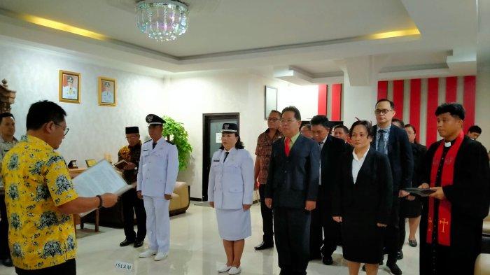Rotasi 12 ASN Pemkot Bitung, Sulawesi Utara, Kamis (21/9/2023).
