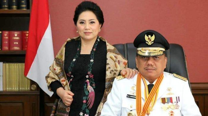 Gubernur Sulut Olly Dondokambey bersama Istri Rita Tamuntuan.