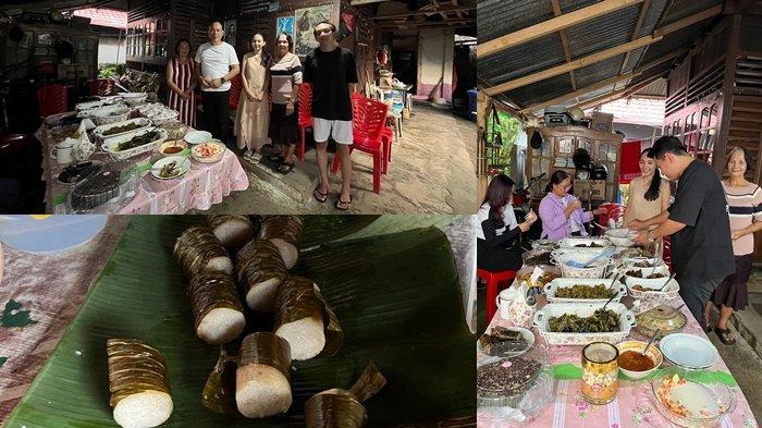 TRADISI - Suasana di rumah keluarga Hukum Tua Desa Kapoya 1 Bapak Recky Londa dalam keluarga Londa - Rarung dan Rarung - Wowo saat pengucapan syukur di Desa Kapoya 1, Kecamatan Suluun Tareran, Kabupaten Minahasa Selatan (Minsel), Sulawesi Utara (Sulut), yang diadakan pada Minggu (13/7/2025).