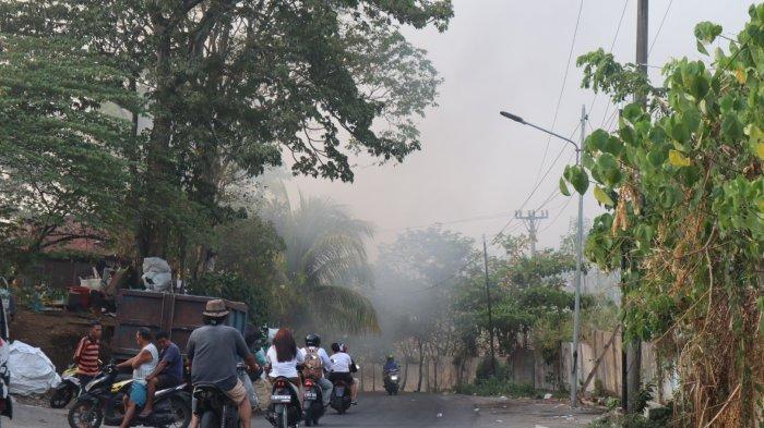 situasi terkini lokasi Kebakaran TPA Sumompo Manado