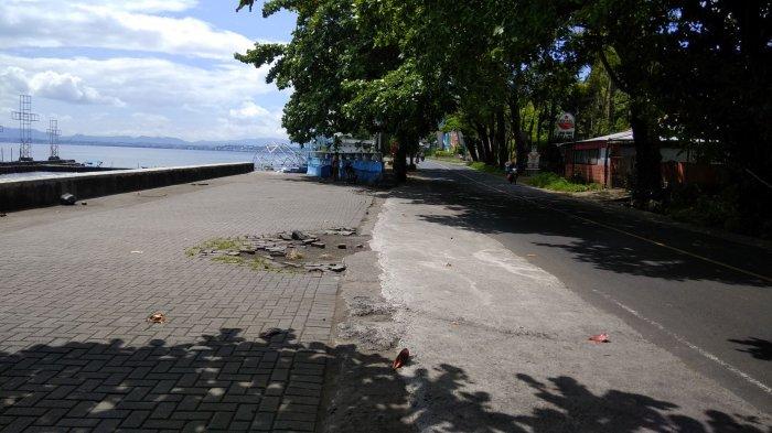 WISATA - Potret Suasana di lokasi Tugu Boboca Malalayang yang rencananya akan dibangun pos penjagaan.
