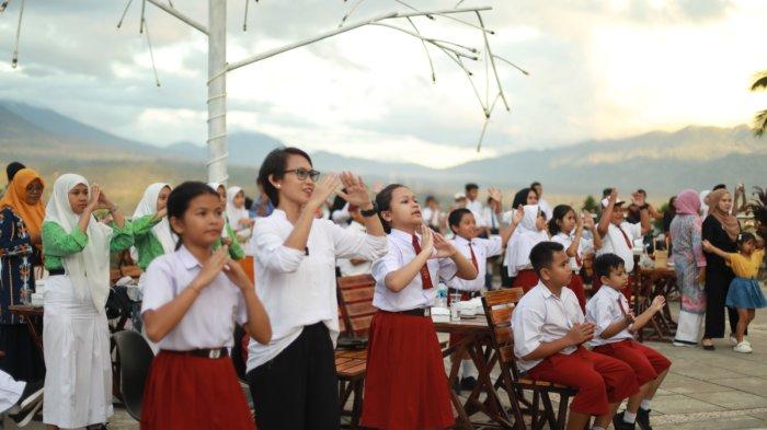 Tatong Bara menghadiri kegiatan Peringatan Hari Anak Nasional (HAN) Tingkat Kota Kotamobagu Tahun 2023