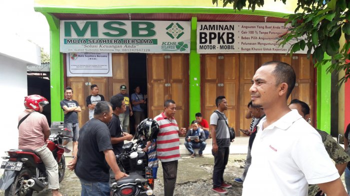 Kantor koperasi, tempat Witra Mamonto disekap Kamis (18/6/2017) lalu