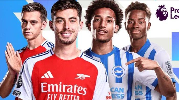 Prediksi Susunan Pemain Arsenal vs Brighton di Jadwal Liga Inggris tayang via TV Online, bukan Siaran Langsung SCTV atau Live Streaming SCTV