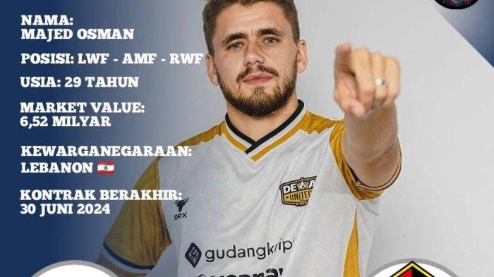 Persik Kediri sedang membidik Winger Kiri Dewa United Majed Osman