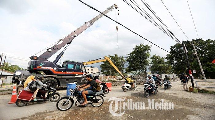 Proyek perbaikan drainase Jalan PDAM Tirtanadi, Kecamatan Medan Sunggal