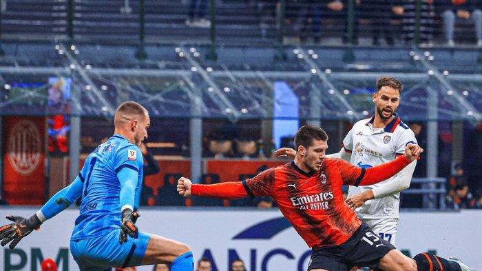 AC Milan menang 4-1 atas Cagliari di Coppa Italia dan membuat Rossoneri lolos ke babak 8 besar