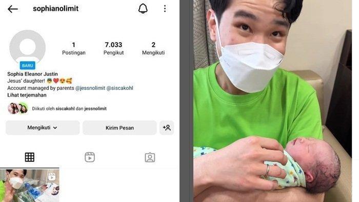 BARU Lahir 1 Hari, Putri Sisca Kohl dan Jess No Limit Sudah Punya 65 Ribu Pengikut di Instagram