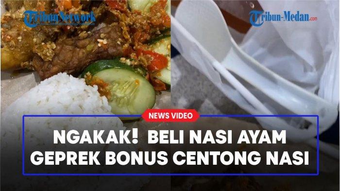 BIKIN NGAKAK! Beli Nasi Ayam Geprek Dapat Bonus Centong Nasi/Tiktok: @dearistagunawan