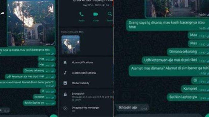 Bawa kabur laptop baru, jawaban Driver Grab ini memancing emosi