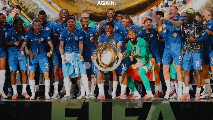 CHELSEA JUARA - Chelsea berhasil juara Piala Dunia Klub 2026 setelah mengalahkan PSG dengan skor telak 3-0 yang berlangsung di Meadowlands Stadium, Senin (14/7/2025).