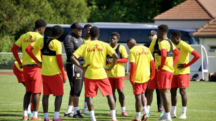 Skuat Timnas U23 Guinea persiapan melawan Timnas U23 Indonesia di Play-off Olimpiade Paris 2024
