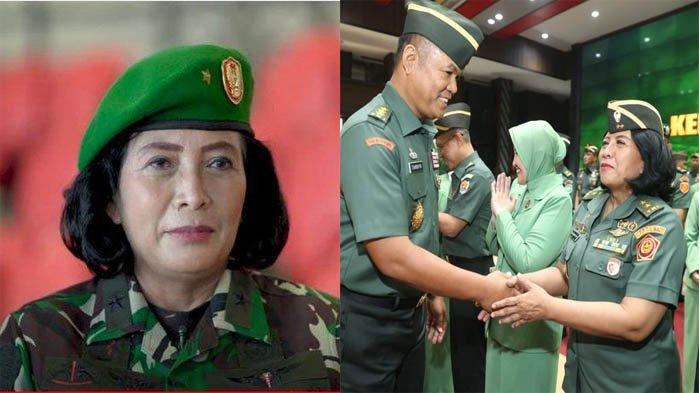Sosok Dian Andriani Ratna Dewi menjadi anggota TNI wanita pertama yang mendapatkan jabatan mayor jenderal atau bintang dua.