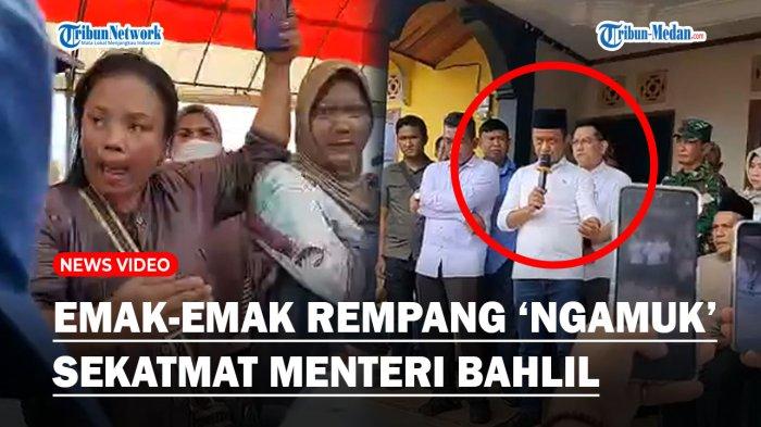 GERAM! Emak-emak Sekatmat Menteri Bahlil yang Pergi Sebelum Dialog dengan Warga Rempang