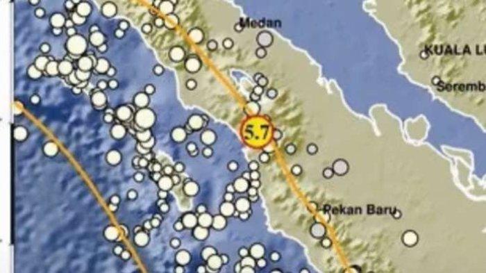 Gempa bumi Tapanuli Utara - Sibolga, Sumatera Utara, Minggu (15/9/2024).