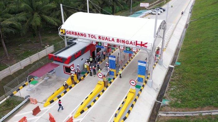Gerbang Tol Kuala Bingai, Kecamatan Stabat, Kabupaten Langkat, Sumatera Utara, Rabu (20/9/2023).
