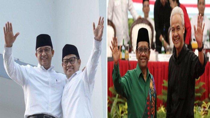 Hasil survei Pilpres menunjukkan pasangan Ganjar-Mahfud anjlok berada di posisi paling rendah.