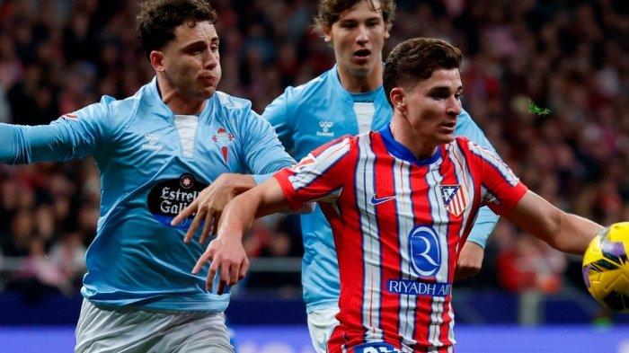 JULIAN ALVAREZ: Striker Atletico Madrid Julian Alvarez. Barcelona persiapkan Alvarez pengganti Robert Lewandowski