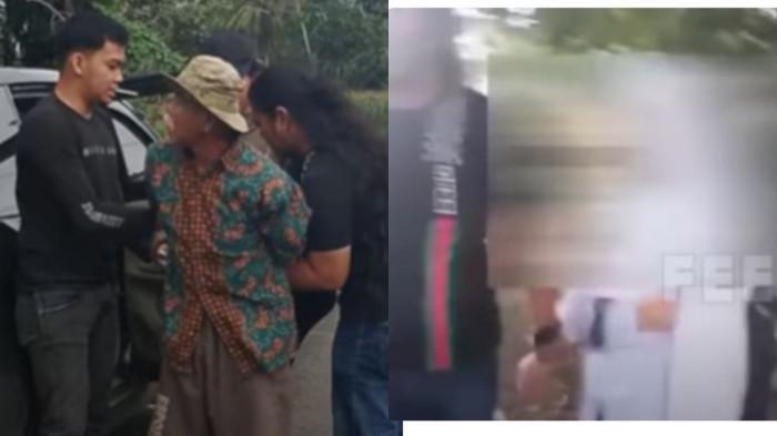 KAKEK CULIK SISWI -Aparat kepolisian Polres Bone, Sulawesi Selatan meringkus pelaku penculikan siswi SMP, Senin, (14/7/2025). Aksi penculikan terjadi di tepi jalan Dusun Tanah Cellae, Desa Abbanuang, Kecamatan Awangpone, saat korban NA, siswa kelas 2 SMP, baru pulang dari sekolah.