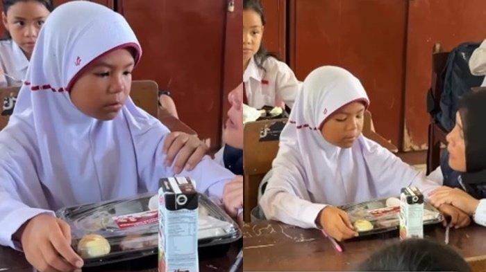 KISAH Devi, Siswi SD Bawa Pulang Makan Siang Gratis Demi Makan Bersama Ibu, Ayah Meninggal, Ibu ART