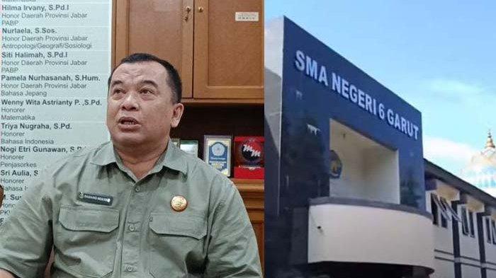 BANTAH DISEBABKAN PERUNDUNGAN - Kepala SMAN 6 Garut Dadang Mulyadi, Selasa (15/7/2025). Dadang membantah tewasnya P (16) siswa kelas 10 disebabkan karena perundungan.