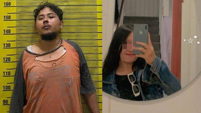 KOLASE PELAKU DAN KORBAN - Sah Rama alias SR, pria 36 tahun, asal Kebonagung, Sukodono, Sidoarjo, tega membunuh Sevi Ayu Claudia, driver ojol asal Sidoarjo, Minggu (27/7/2025). Korban ditemukan tewas terbungkus plastik hitam dan kardus di Jalan Raya Kedamean, Gresik.