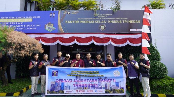 Tim Intelijen dan Penindakan Keimigrasian (Inteldakim) Kantor Imigrasi Medan melakukan operasi JAGRATARA ke beberapa wilayah kerja Kantor Imigrasi Kelas I Khusus TPI Medan, diantaranya D'prima apartment, PT Jasum Jaya, PT Winter Food Indonesia, dan Manhattan Times Square.