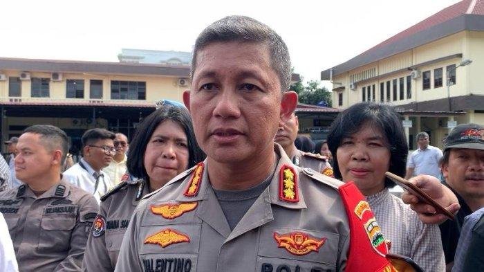 Kapolrestabes Medan, Kombes pol Valentino Alfa Tatareda saat memberikan keterangan kepada wartawan, Kamis (30/11/2023).