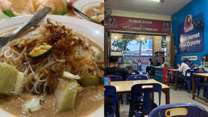 Ketoprak khas Cirebon di warung Bubur Ayam dan Ketoprak Cirebon Stasiun Kereta Api Medan.