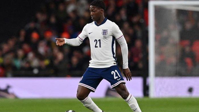Kobbie Mainoo mendapatkan debutnya bersama Timnas Inggris dalam laga persahabatan melawan Brasil di Stadion Wembley, Minggu (24/3/2024) dini hari WIB.