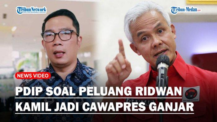 Komentar PDIP Soal Duet Ganjar Pranowo-Ridwan Kamil : Muncul Bersama Nama-nama Lain