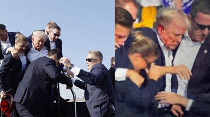 Kondisi Terkini Donald Trump Usai Ditembak Saat Kampanye, Ambruk ke Lantai hingga Darah Bercucuran