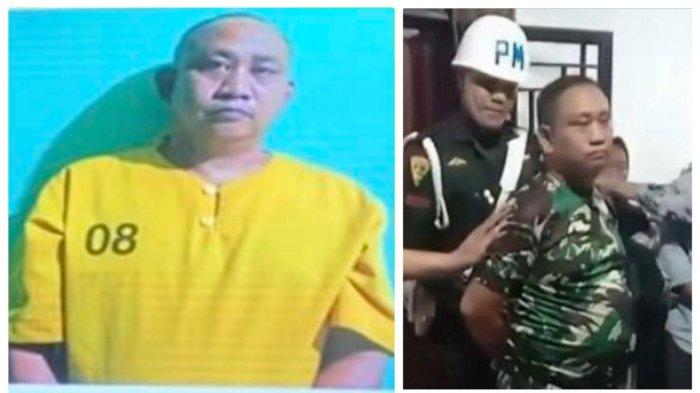 TERSANGKA: Kopda Basarsyah dan Peltu Lubis telah ditetapkan sebagai tersangka atas kasus penembakan tiga personel polisi. Wakil Sementara (Ws) Danpuspom TNI Mayor Jenderal TNI Eka Wijaya Permana mengatakan, Kopda Basarsyah telah mengakui menembak ketiga korban. Hal itu disampaikan saat konferensi pers di Mapolda Lampung, Selasa (25/3/2025)