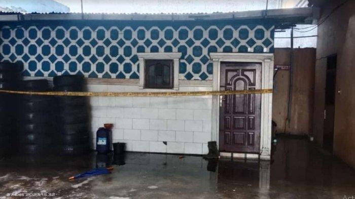 Lokasi tempat kejadian pembunuhan pemilik doorsmeer di Jalan Medan - Binjai, Kilometer 12.7, Kecamatan Sunggal, Deliserdang.