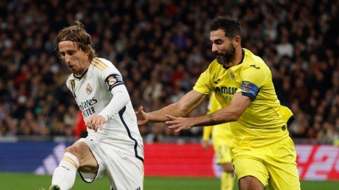 Hasil Liga Spanyol - Real Madrid berhasil menang atas Villarreal. Luka Modric mengambil peran besar dalam kemenangan Madrid.