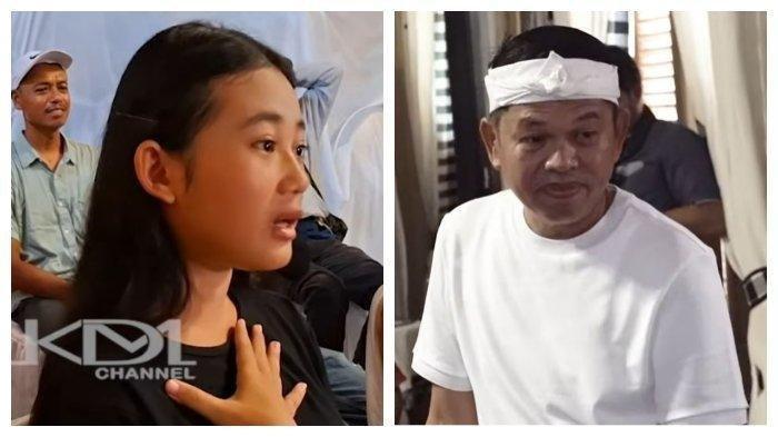 BERDEBAT: Momen perdebatan antara Aura Cinta (Kiri) dan Gubernur Jawa Barat, Dedi Mulyadi (kanan) saat audiensi dengan perwakilan warga terdampak proyek pelebaran sungai di Lembur Pakuan, Kabupaten Subang, Sabtu (26/4/2025). Perdebatan ini dianggap settigan