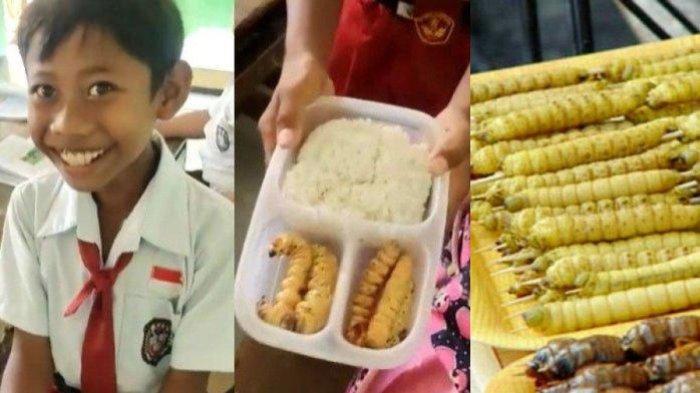 Murid Berbekal Ulat Sagu