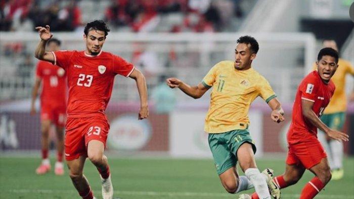 Pemain Timnas U23 Indonesia, Nathan Tjoe-A-On membela Garuda Muda di Piala Asia U23 2024 melawan Australia