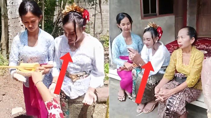 PROSESI PERNIKAHAN- Ni Luh Nopianti, gadis asal Bali menjalani prosesi pernikahan dengan Agus Buntung, lelaki yang didakwa merudapaksa seorang mahasiswi.