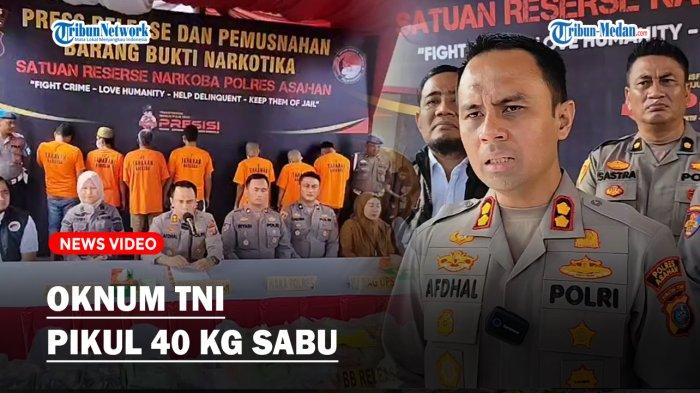 Satuan reserse narkoba Polres Asahan berhasil mengungkap peredaran 40 kilogram narkotika jenis sabu-sabu antar lintas provinsi. Pengamanan yang dilakukan pada Kamis (29/5/2025) lalu itu, melibatkan salah seorang oknum TNI.
