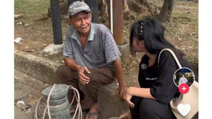 PILU Kakek Lansia Jual Cobek Keliling, Napas Sudah Ngos-ngosan Pikul Dagangan, Untung Cuma Rp 5 Ribu
