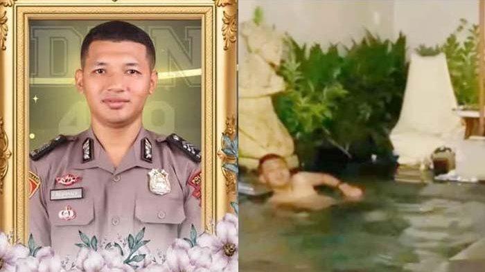 SEBELUM TEWAS - Video detik-detik terakhir sebelum Brigadir Nurhadi tewas di vila Gili Trawangan, Lombok, Nusa Tenggara Barat (NTB) viral di media sosial. Nurhadi terlihat sedang asyik berendam di dalam kolam renang.