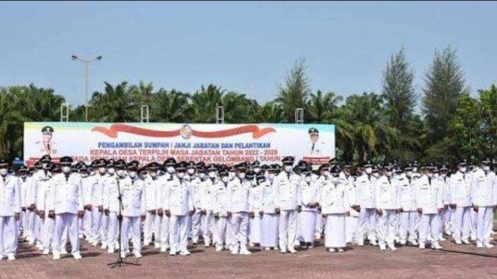 Para Kades terpilih mengikuti pelantikan beberapa waktu lalu.