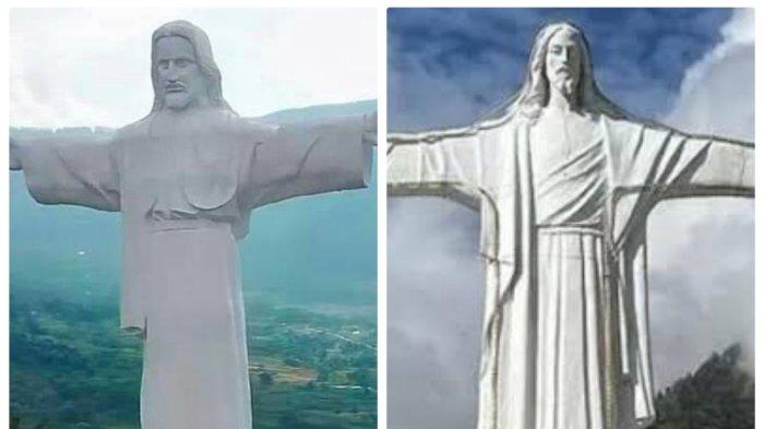 Patung Yesus Sibea-bea Diberkati pada Kamis 19 September 2024.