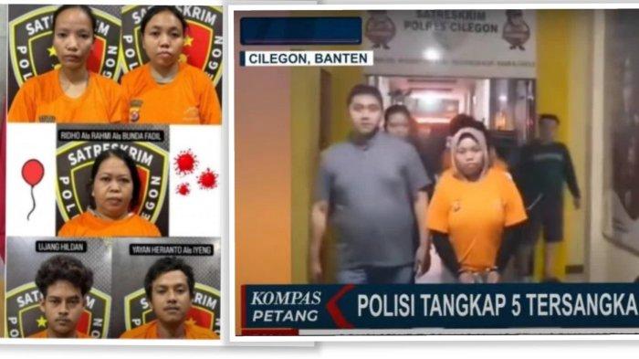 Polisi mengungkap motif pembunuhan bocah perempuan berusia 5 tahun, Aqilatunnisa Prisca Herlan (APH) atau Aqila asal Cilegon.  Pelaku adalah Emi (E), Saenah (SA), Rahmi (RH). Kemudian Ujang Hildan (UJ), dan Yayan Heriyanto alias Iyeng (YY). (Istimewa)