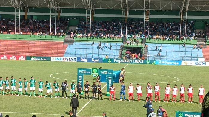 PSMS Medan vs Sada Sumut FC di Stadion Teladan, Kota Medan, Sabtu (11/11/2023) sore.