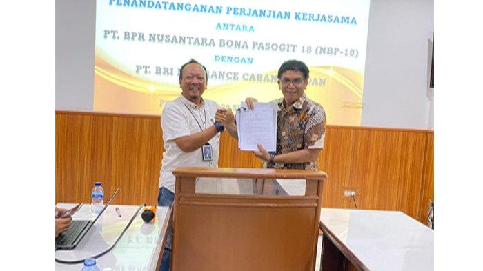 Penandatanganan Perjanjian Kerjsama antara PT BRI Insurance Medan dengan PT BPR Nusantara Bona Pasogit 18
