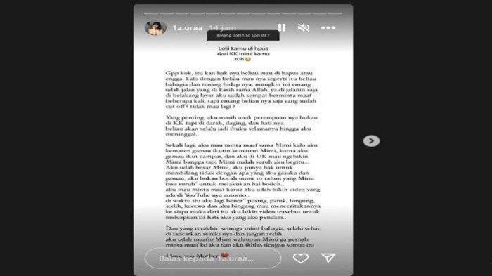 Pesan Lolly untuk Nikmir setelah dikeluarkan dari KK